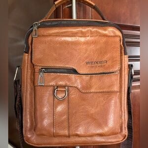 Weixier Vegan Leather Unisex Crossbody Shoulder Bag